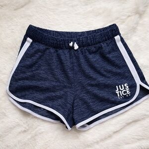 Y2K Justice navy micro athletic lounge shorts